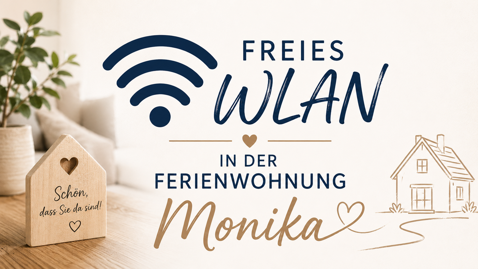 Kostenloses Wlan in der gesamten Unterkunft